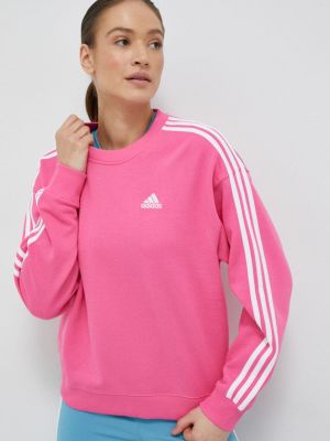 Pamut melegítő felső Adidas - rózsaszín