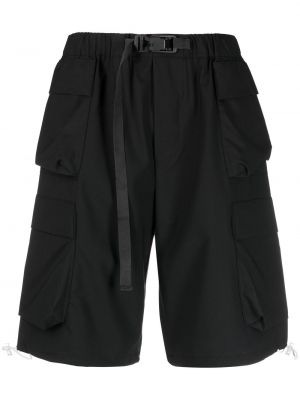 Woll cargo shorts Bonsai schwarz