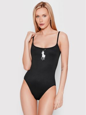 Vientisas maudymosi kostiumėlis Polo Ralph Lauren juoda
