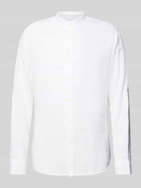 Lniana koszula ze stójką Selected Homme biała