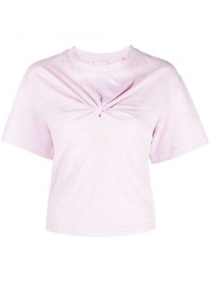 Pamut póló Isabel Marant rózsaszín