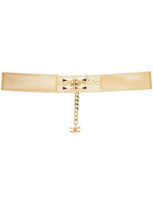 Mesh belte Elisabetta Franchi gull