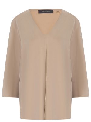 Бежевая блузка из модала Elena Miro
