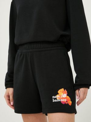 Kratke hlače visoki struk New Balance crna