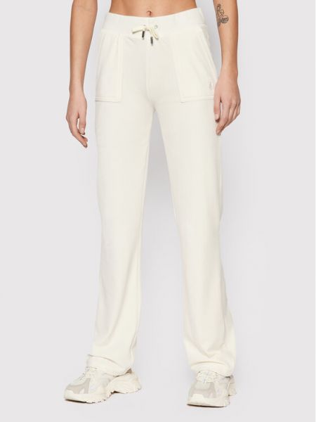 Spodnie dresowe Del Ray JCAP180 Beżowy Regular Fit Juicy Couture