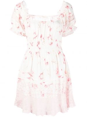 Trykt floral dress Loveshackfancy hvit