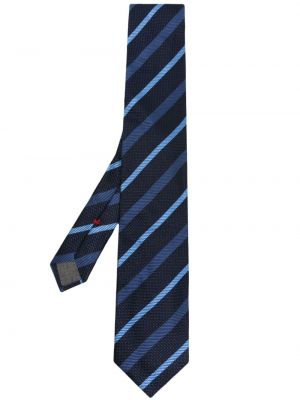 Cravatta a righe Brunello Cucinelli blu