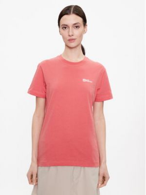 Jack Wolfskin Tričko Essential 1808352  Regular Fit - Červená