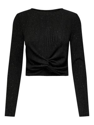 Marškinėliai ilgomis rankovėmis Only juoda