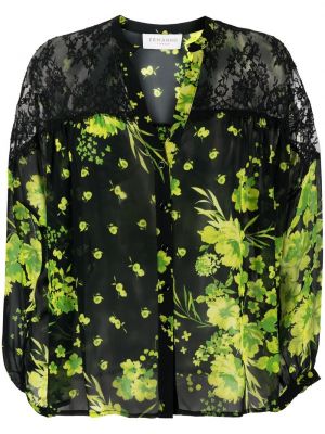 Прозрачна блуза на цветя с принт Ermanno Firenze