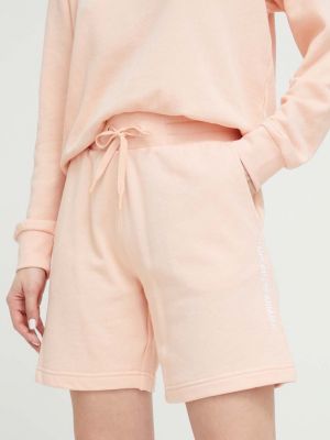 Панталон с висока талия с принт Emporio Armani Underwear розово