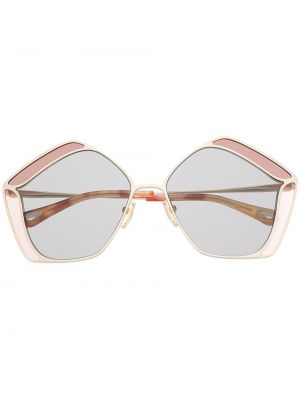 Gafas de sol oversized Chloé Eyewear dorado