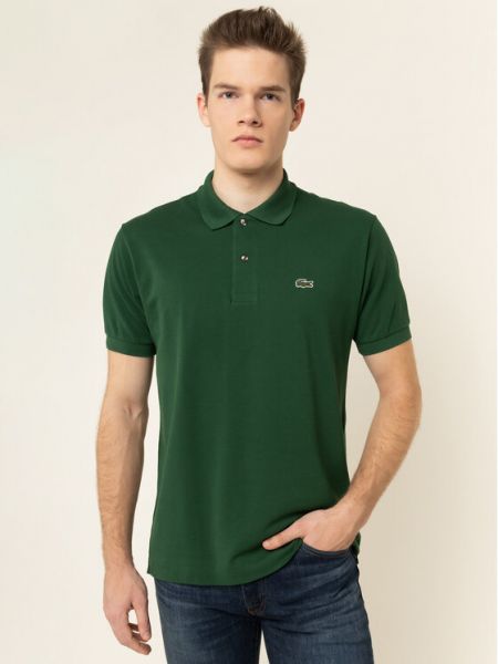 Klasikiniai polo marškinėliai Lacoste žalia