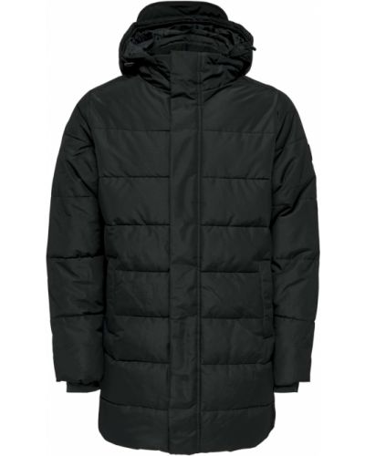 Prešívaný zimný kabát Only & Sons čierna