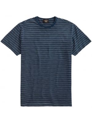 Ριγέ βαμβακερή μπλούζα με σχέδιο Ralph Lauren Rrl