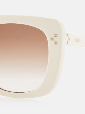 Oversized sluneční brýle Celine Eyewear béžové