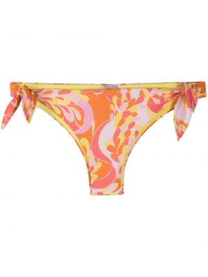 Bikini con estampado abstracto Emilio Pucci naranja