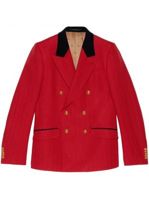 Jacke mit fischgrätmuster Gucci rot