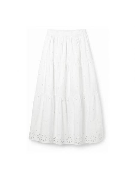 Długa spódnica Desigual biała
