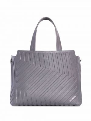 Nákupná taška Balenciaga sivá