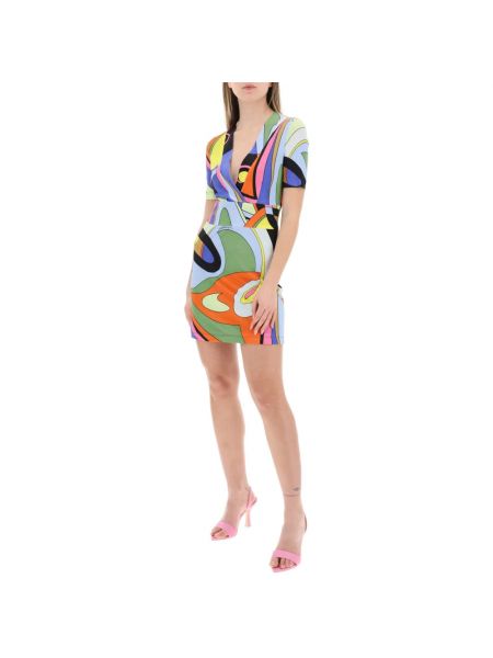 Sukienka mini z nadrukiem Moschino