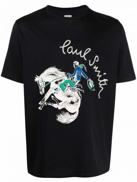 Camiseta con estampado Paul Smith negro