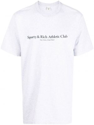 T-shirt Sporty & Rich grå