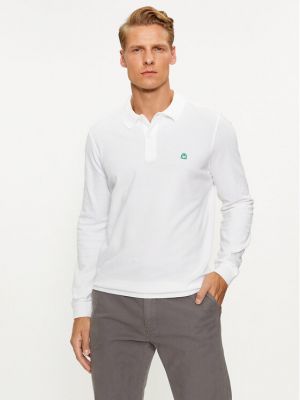 Polo marškinėliai United Colors Of Benetton balta