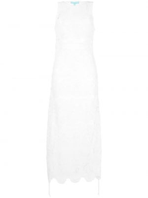 Sukienka koszulowa bez rękawów z wzorem paisley Melissa Odabash biała