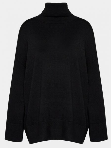 Черный пуловер свободного кроя Moss Copenhagen