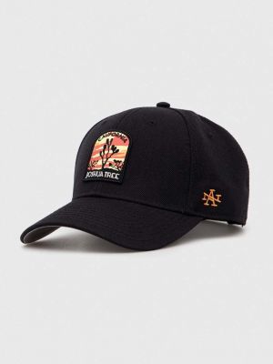 Вълнена шапка с козирки с апликация American Needle черно