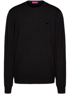 Volneni pulover Valentino Garavani črna