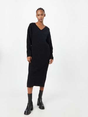 Pletené pletené šaty Weekday čierna