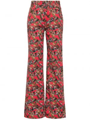Ravne hlače Vivienne Westwood rdeča
