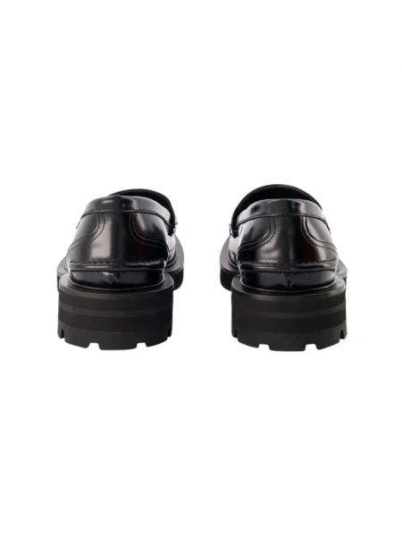 Loafers de cuero Alexander Mcqueen negro