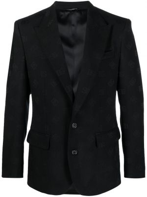 Blazer en jacquard Dolce & Gabbana noir