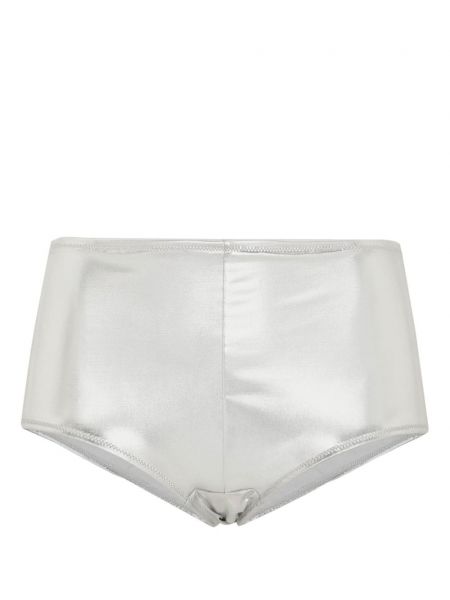 Kalhotky s nízkým pasem jersey Dolce & Gabbana stříbrné