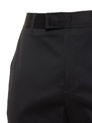 Pantaloni chino din bumbac Burberry negru