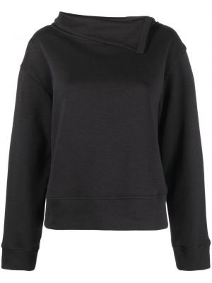 Drapert sweatshirt Emporio Armani svart