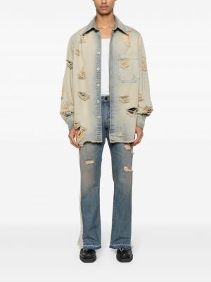 Distressed jeanshemd Federico Cina