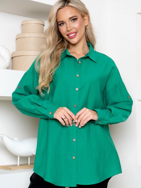 Рубашка Open-style зеленая