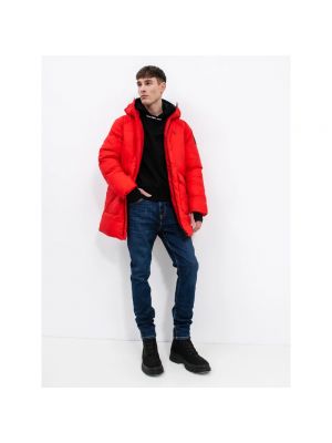 Płaszcz zimowy Calvin Klein czerwony