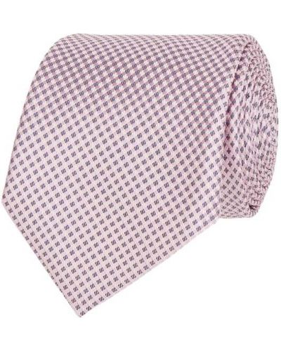 Krawat z jedwabiu Boss, fioletowy
