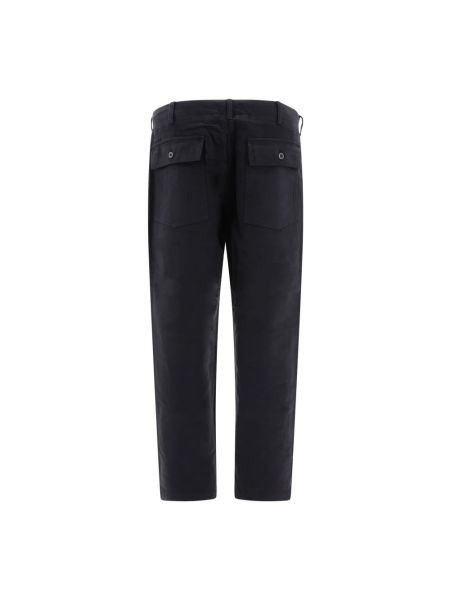 Pantalones rectos de algodón Engineered Garments negro