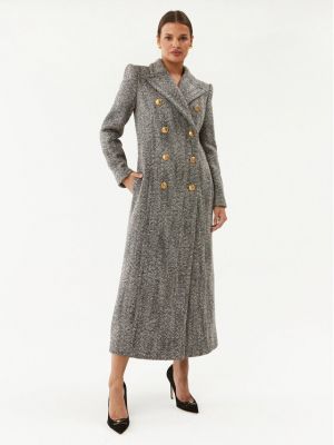 Zimní kabát Elisabetta Franchi šedý