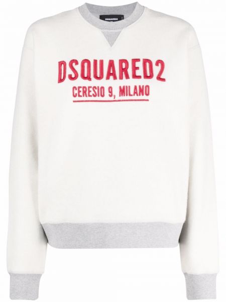 Sudadera con bordado Dsquared2 gris