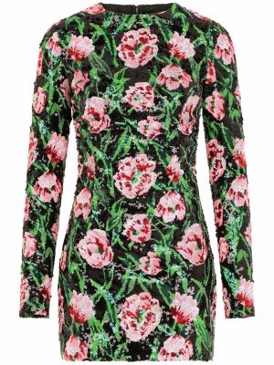 Floral paljett dress Dolce & Gabbana svart