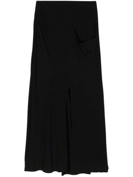 Midi sukně Yohji Yamamoto černé