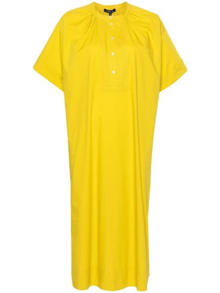Βαμβακερή μίντι φόρεμα Soeur κίτρινο