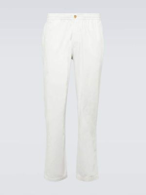 Puuvillased püksid Polo Ralph Lauren valge